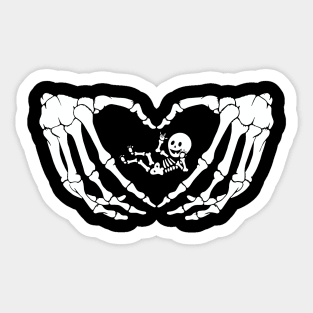 Womens Halloween XRay Pregnancy Expecting Baby Sticker